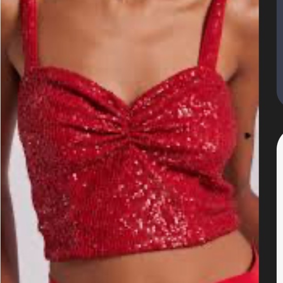 Generation Love Estella Red Sequin Tank Top - Picture 3 of 9